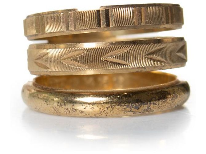 Autre Marque Goldfarbener Ring Maison Margiela Golden
