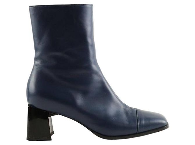 Carel Botas de cuero azul