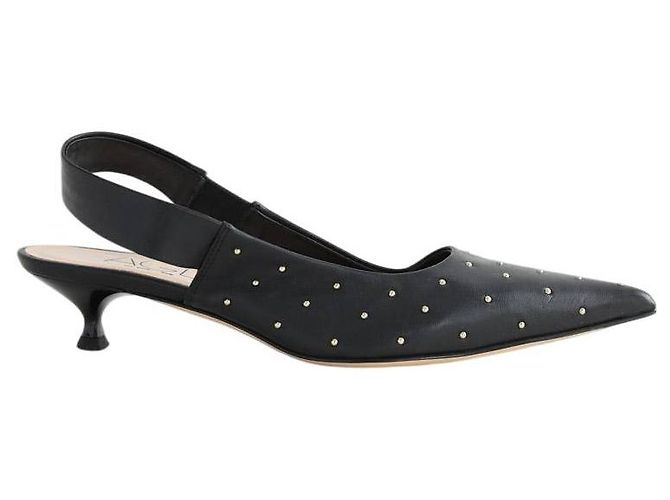 Bruno Magli Schwarze Leder-High Heels