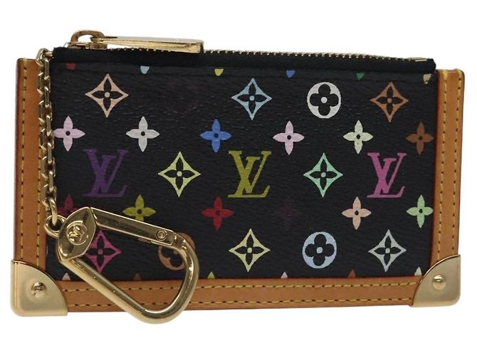 Louis Vuitton Pochette Clés Monogram Canvas Black
