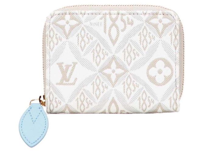 Monedero Zippy Monogram Louis Vuitton Blanco Beige