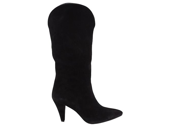 Anine Bing Black suede boots