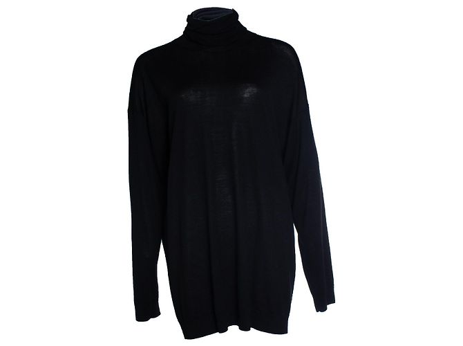 Acne, schwarzer Rollkragenpullover 