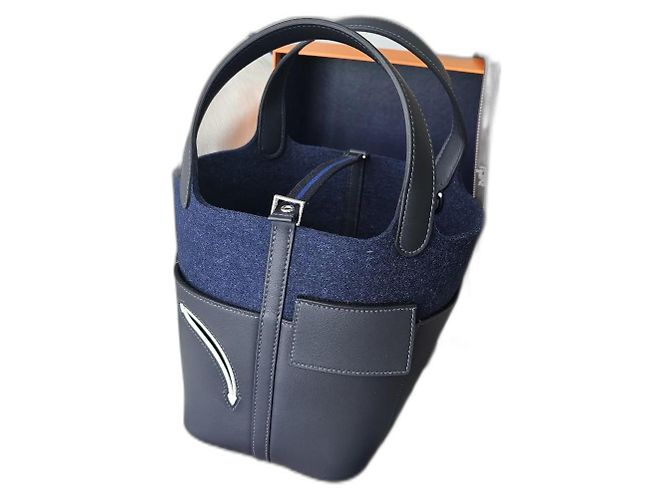 Hermès Le Sac Picotin 18 Cargo - GO TEAM - Édition Limitée Gris anthracite Bleu foncé