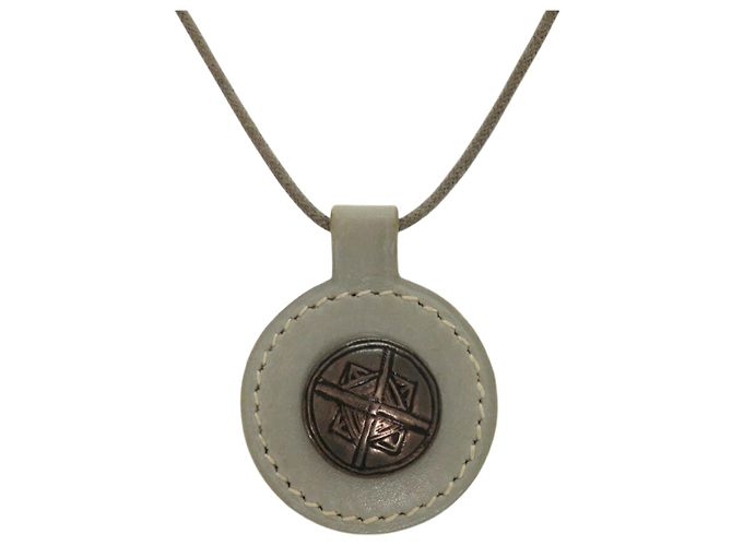 Collar de cuero verde Touareg Hermès 