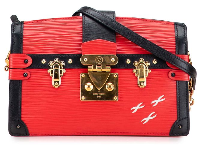 Clutch Trunk Epi Rojo Louis Vuitton