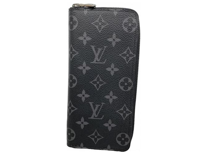 Louis Vuitton Monogram Eclipse Zippy Wallet Black  ref.2522453