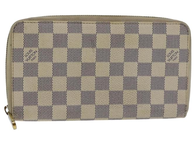 Louis Vuitton Zippy Wallet NM Damier Azur White Cloth  ref.2522667