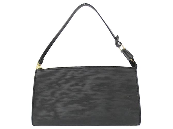 Louis Vuitton Epi Pochette Accessoires Black Leather  ref.2522959