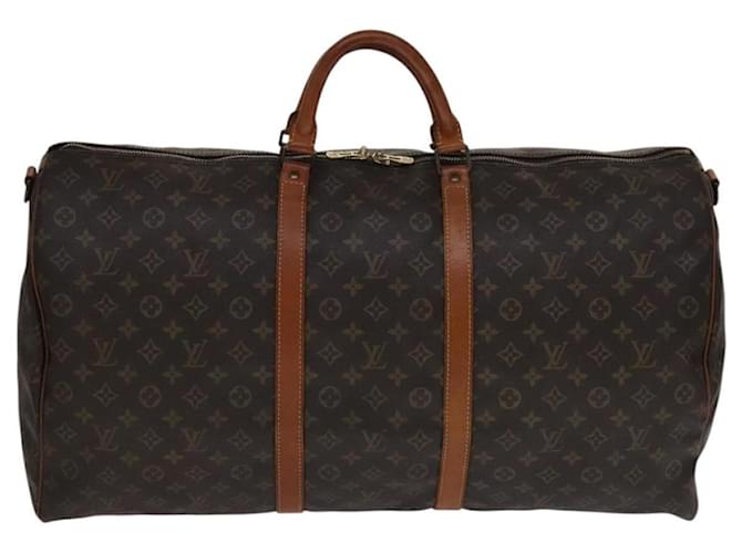 Louis Vuitton Keepall Bandouliere Bag Monogram Canvas 60 Brown Cloth  ref.2522965