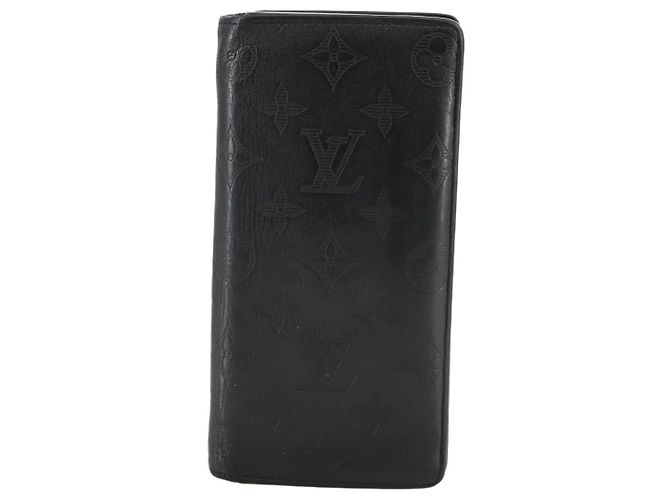 Louis Vuitton Brazza Long Bifold wallet Monogram shadow Black