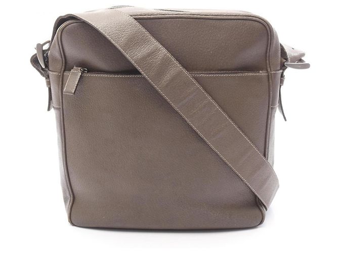 Borsa a Spalla Prada TESSUTO + VERNI Marrone