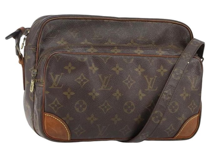 LOUIS VUITTON Bolsa de Ombro Monogram Nile M45244 LV Auth bs29318