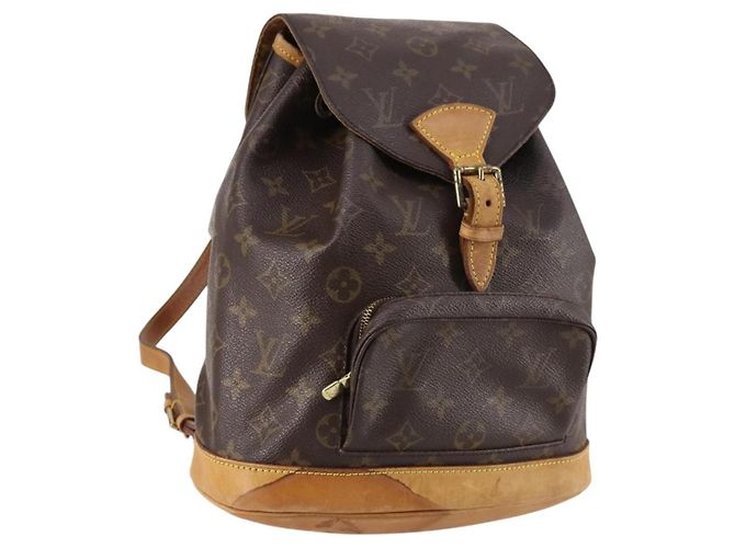 LOUIS VUITTON Monogram Montsouris MM Backpack M51136 LV Auth 141656