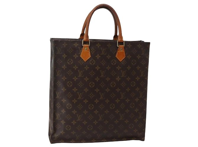 LOUIS VUITTON Bolsa Sac Plat Monogram M51140 LV Auth BA5844 Monograma