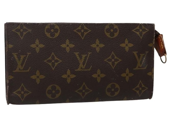 LOUIS VUITTON Pochete Acessório Monogram Bucket GM Autêntica LV 142747 Monograma