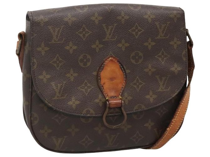 LOUIS VUITTON Bolsa de Ombro Monogram Saint Cloud GM M51242 LV Auth 141016 Monograma
