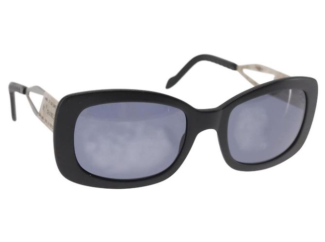 Gafas de sol CHANEL Plástico Negro CC Auth BA6232