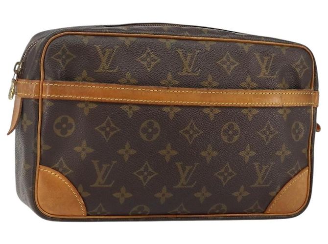 LOUIS VUITTON Pochette Compiegne 28 M51845 LV Auth BA5992 Monogramme