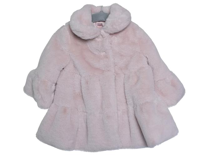 Monnalisa kids, bow detail jacket in pink Polyester  ref.2524320