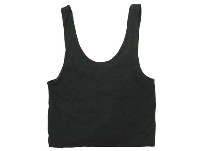 Autre Marque ASTRAET Mini Canotta Mix di Rayon Nero