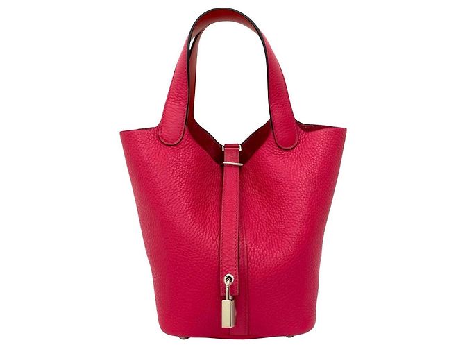 Bolsa Hermès Picotin Lock PM em rosa