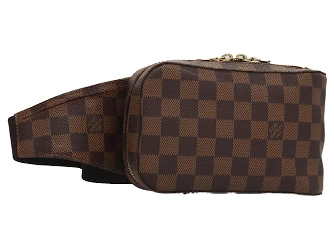 Louis Vuitton Geronimos Waist Bag Damier Brown Cloth  ref.2525560