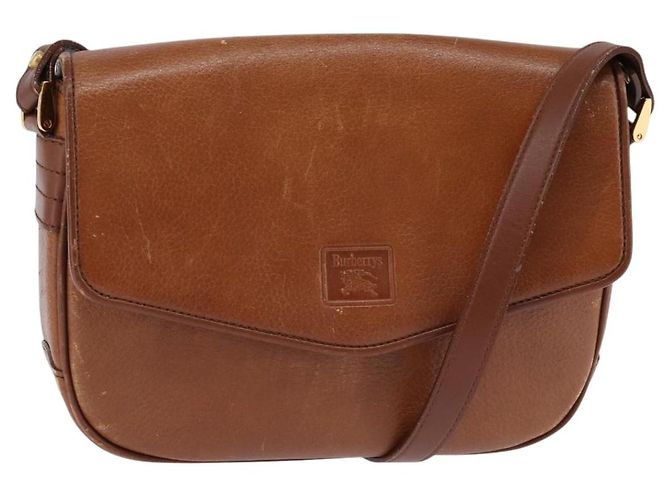 Autre Marque Borsa a Spalla Burberrys in Pelle Marrone Oro Auth BA5835 D'oro