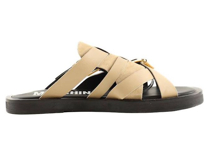 Moschino Beige leather sandals