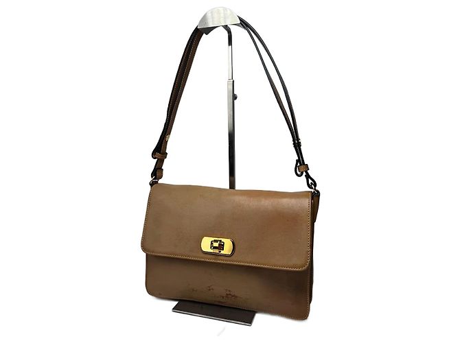 Sac en cuir 2Way Vintage Marni Camel