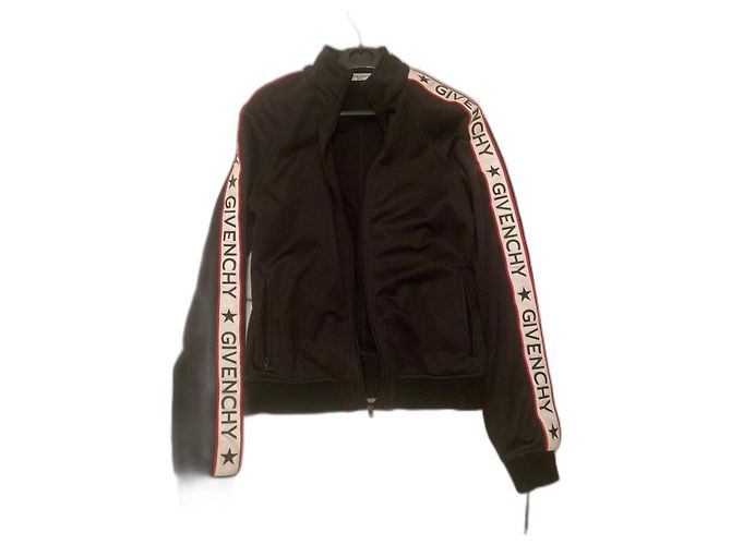 Givenchy Bedruckte Zip-Jacke Schwarz