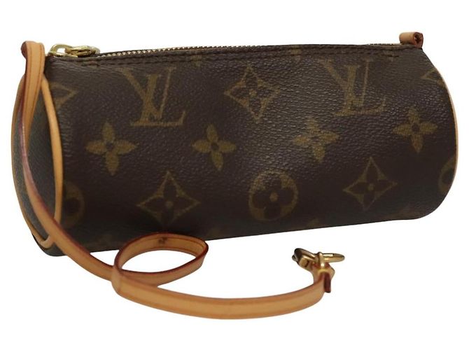 Pochette Papillon Monogram en Lona Mini Louis Vuitton Castaño