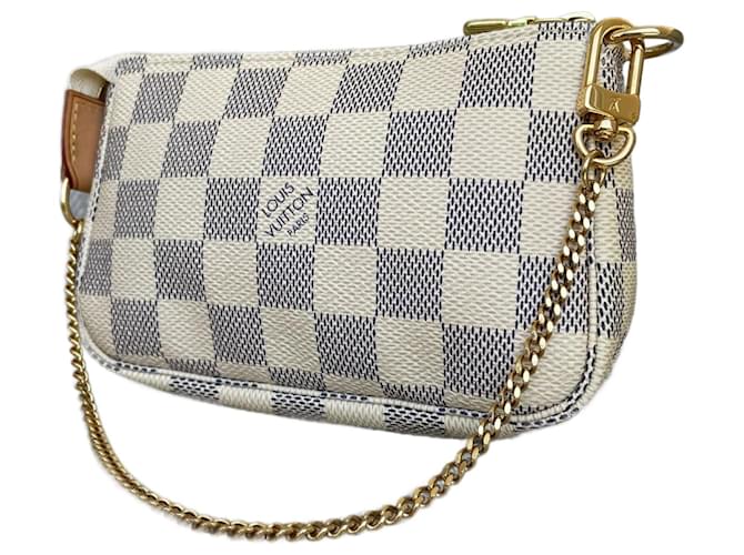 Pochete Acessórios Mini Louis Vuitton Bege Lona  ref.2526185