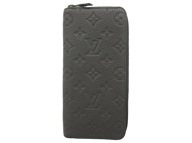 Louis Vuitton Monogram Taurillon Zippy Wallet Black  ref.2526317