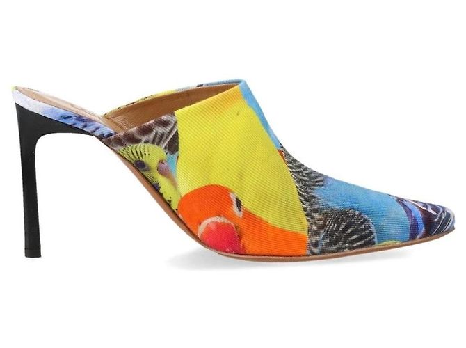 Mule in tela e pelle LOEWE multicolore