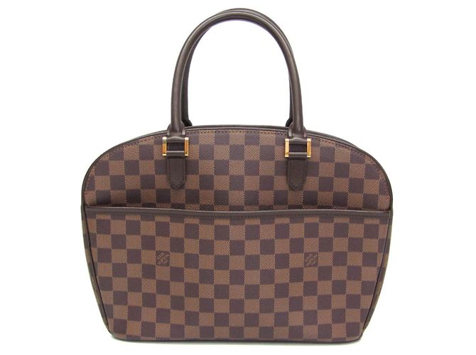 Bolsa de mão Damier Sarria Louis Vuitton Marrom Damier ebene
