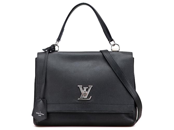 Twist Louis Vuitton Black Leather Lockme II Pony-style calfskin  ref.2526564