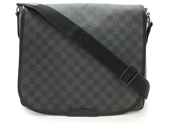 Louis Vuitton Daniel MM Damier Graphite Shoulder Bag Black Cloth  ref.2527094