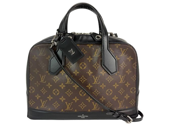 Bolsa de ombro Louis Vuitton Dora Monogram MM Noir Marrom