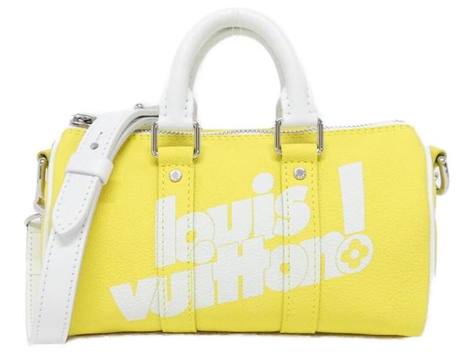 Keepall Louis Vuitton Everyday LV Calf Boston Bag Yellow Leather  ref.2527489