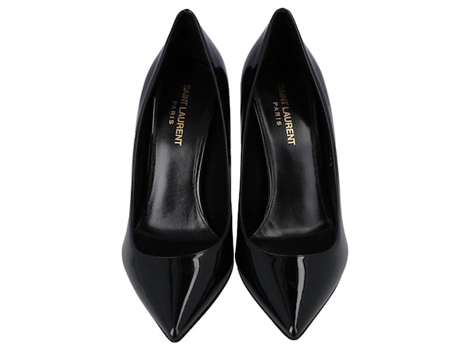 Saint Laurent Opyum Patent Leather Pumps Black Pony-style calfskin  ref.2527817