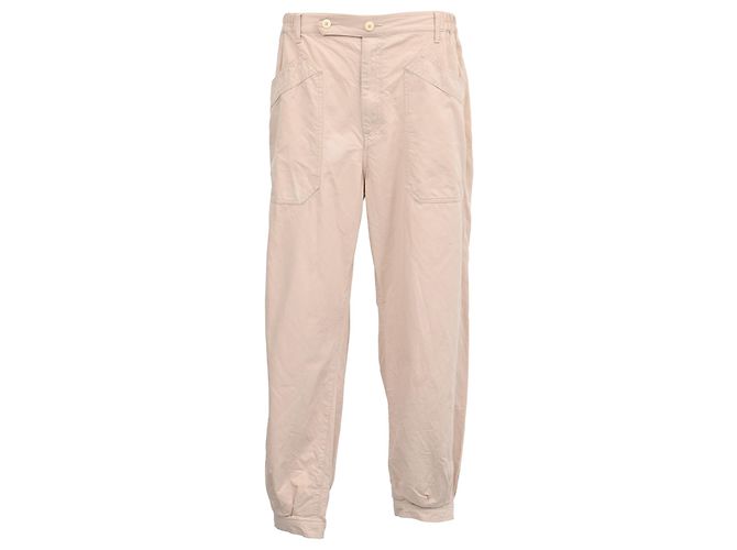 Calças Carrol Visvim em algodão creme