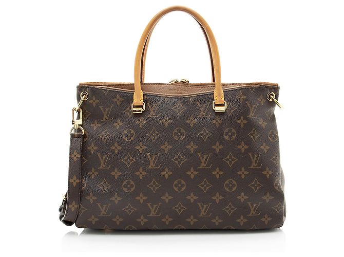 Bolsa Pallas em Canvas Monogram Louis Vuitton Marrom
