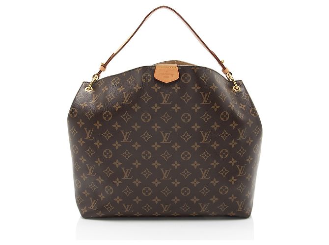 Bolsa hobo Graceful MM em canvas Monogram Louis Vuitton Marrom