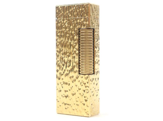 Alfred Dunhill Dunhill All-over pattern square roller lighter Golden 