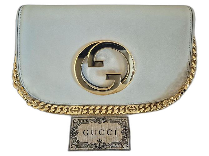 Gucci Blondie Ledertasche weiß