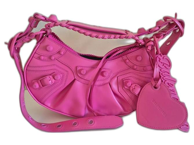 Balenciaga Le Cagole XS bag Pink Leather  ref.2529208