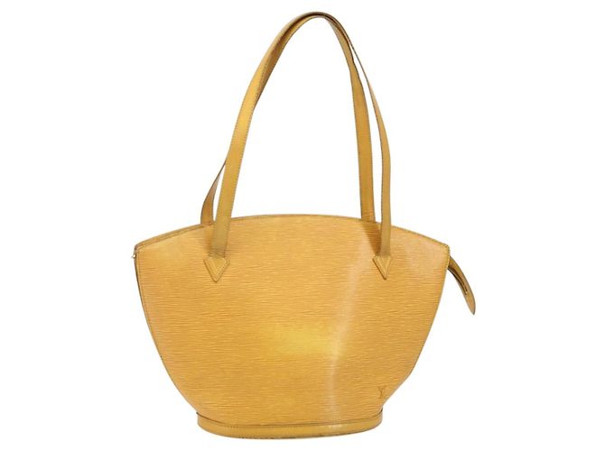 LOUIS VUITTON Bolsa de Ombro Epi Saint Jacques Amarela M52269 Auth 142607 Amarelo