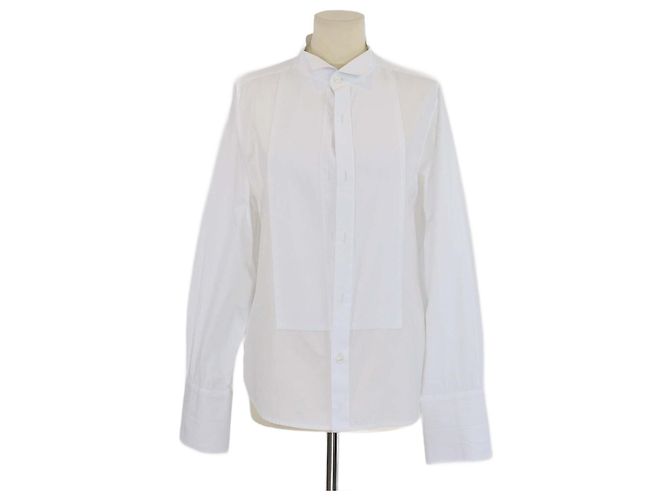 Camicia Tuxedo a Maniche Lunghe in Cotone Bianco Louis Vuitton