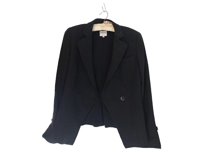Giacca Armani in lana blu notte Blu navy